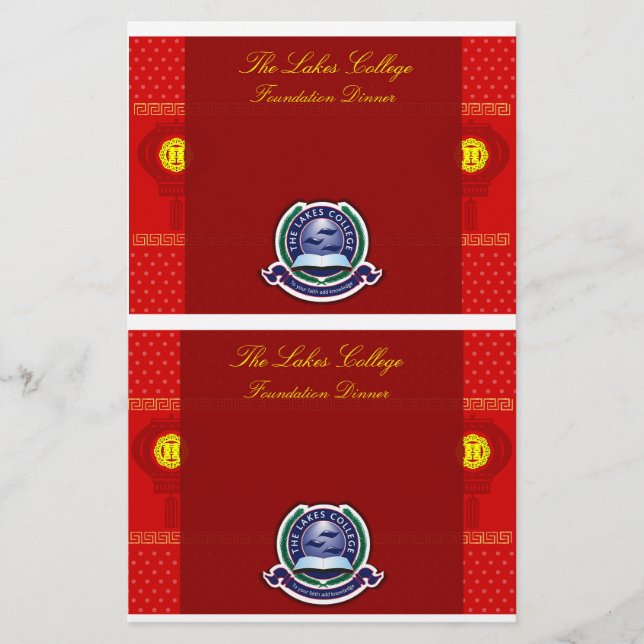 De Dinettable resv van de Stichting van het Lakes  (Voorkant)