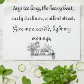 De dingen die ik leuk vind theedoek (Gevouwen)