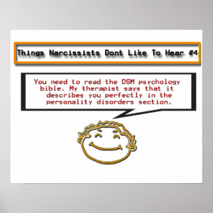 De dingen Narcissists houden van geen Poster te