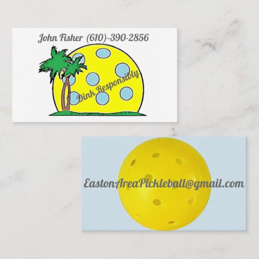 De Dink cartes de visite de façon responsable (Devant / Derrière)