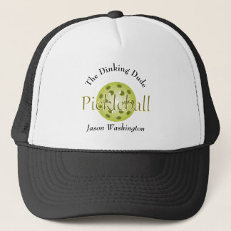 De Dinking Dude Guy Pickleball Bal Baseball Trucker Pet