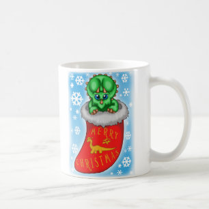 De Dinosaurus van Kerstmis Koffiemok
