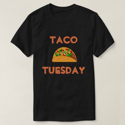 De Dinsdag van de taco T-shirt (Design voorkant)
