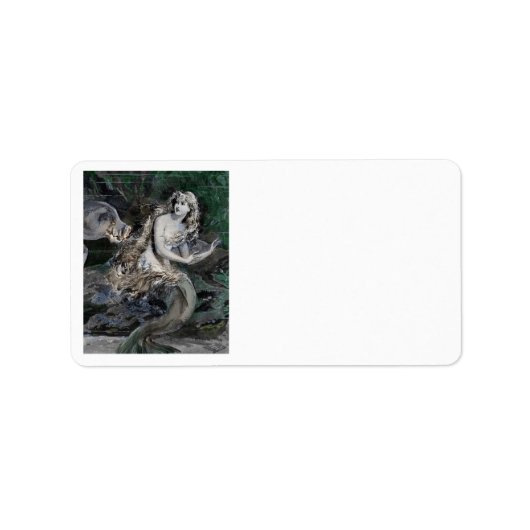 De directeur ontmoet een zeemeermin etiket (Voorkant)