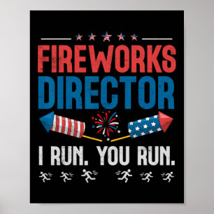 De Directeur van het vuurwerk ik stel u in werking Poster