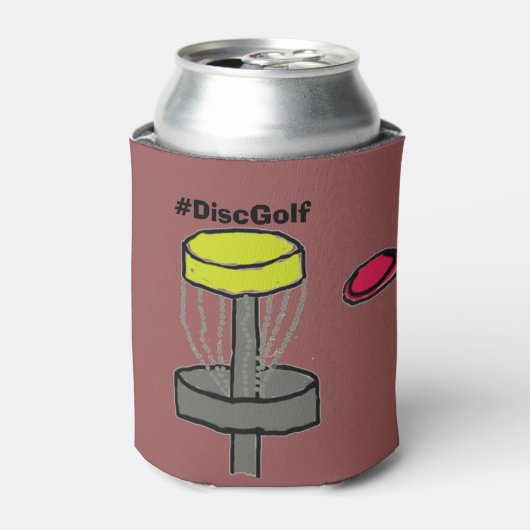De #DiscGolf koelbox Blikjeskoeler (Blikje Voorkant)