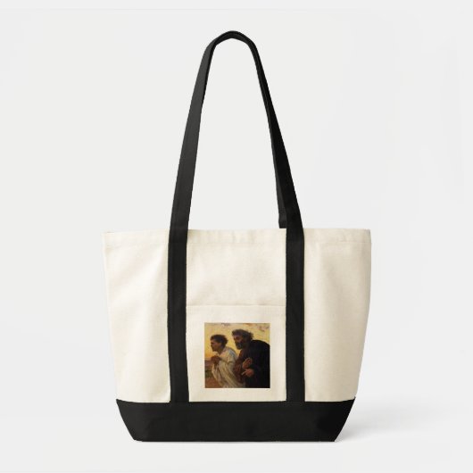 De disciples Peter en John Running Tote Bag (Voorkant)