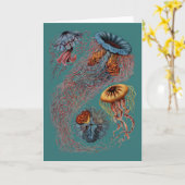 De Disco Medusae van Ernst Haeckel Kaart (Gele Bloem)