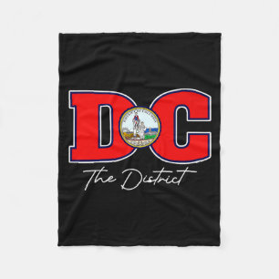 De District Of Washington Dc Vakantie Souvenir Ons Fleece Deken