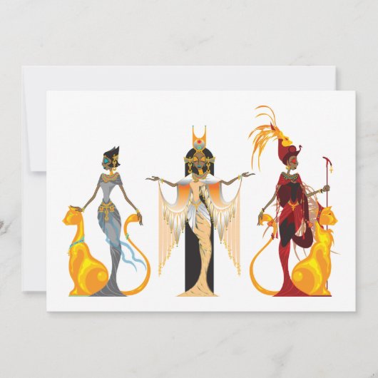 De Divas van de Uitnodigingen van Egypte (Voorkant)