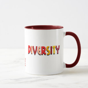 De diversiteit omhelst de Mok van de Douane van de
