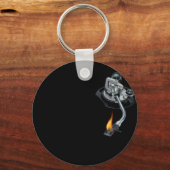 de dj - arm in brand sleutelhanger (Voorkant)