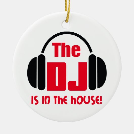 De DJ Keramisch Ornament (Voorkant)