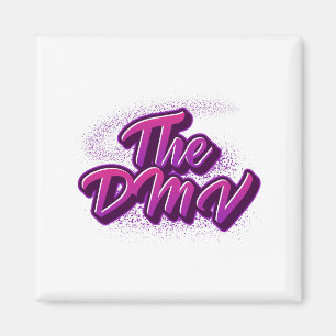 De DMV (DC, Maryland, Virginia) Graffiti-stijl Magneet