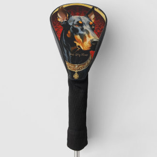 De Doberman Hond 001 - Natalia Mucha Golfheadcover