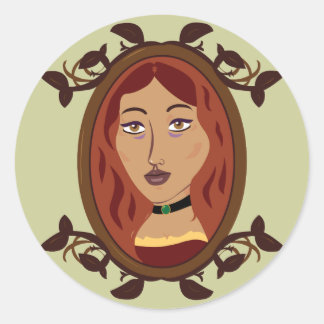 De dochter van Bowyer Ronde Sticker