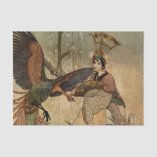 "De dochter van de sultan" van Thomas Mackenzie Tissuepapier (Voorkant)