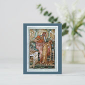 De dochter van Midas veranderde in goud Briefkaart (Staand voorkant)