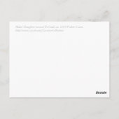 De dochter van Midas veranderde in goud Briefkaart (Achterkant)