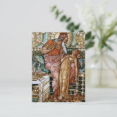 De dochter van Midas veranderde in goud Briefkaart (Staand voorkant)