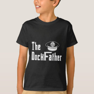 De Dock Vader Kapitein van de Boot Papa Grappig Fa T-shirt