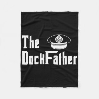 De Dock Vader Kapitein Van De Boot Vader Grappige Fleece Deken