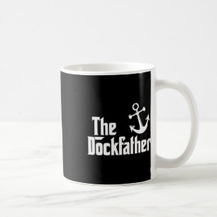 De Dockfather Funny Boating Vist boat Dad Capt Koffiemok