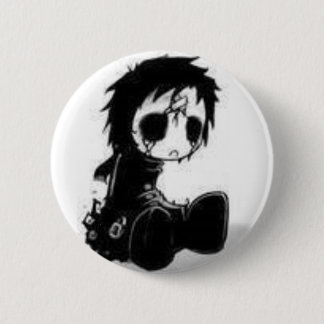 de dode gothische pop ronde button 5,7 cm