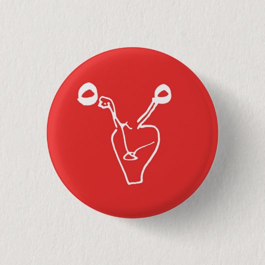 De dode ovaria Logo Ronde Button 3,2 Cm (Voorkant)