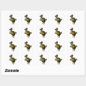De Dodo Bird Vierkante Sticker (Vel)
