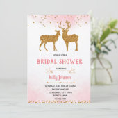 De doe zegt dat ik een doucheuitnodiging doe kaart (Staand voorkant)