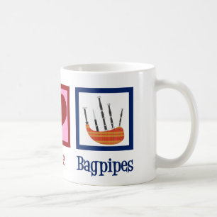 De Doedelzakken van de Liefde van de vrede Koffiemok