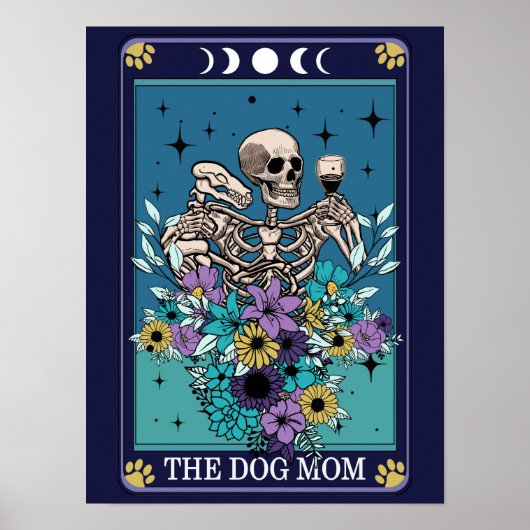 De Dog Mam Funny Tarot Poster (Voorkant)
