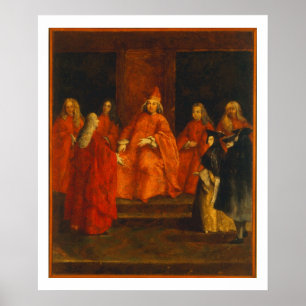 De Doge Grimani op zijn troon Poster