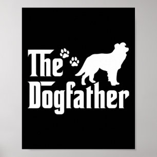 De Dogfather T-shirt Vaders Day Gift Hondenliefheb Poster