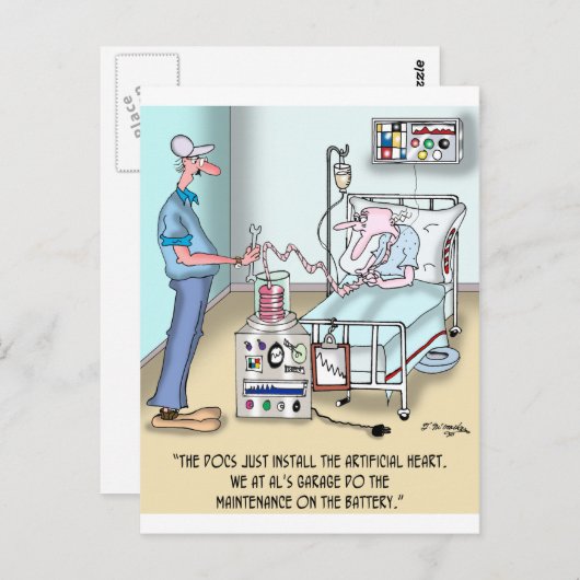 De dokken installeren enkel het hart briefkaart (Voorkant / Achterkant)