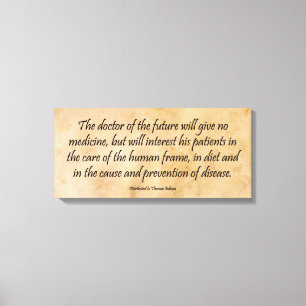 De dokter van de toekomst canvas afdruk