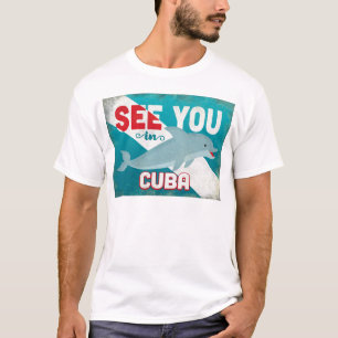 De Dolfijn van Cuba - Retro Vintage Reis T-shirt