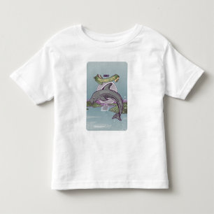 De dolfijn van Pelorus Jack Risso Kinder Shirts