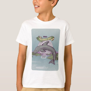 De dolfijn van Pelorus Jack Risso T-shirt