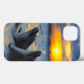 De dolfijnen zonder fles in zonlicht Case-Mate iPhone case (Achterkant (horizontaal))