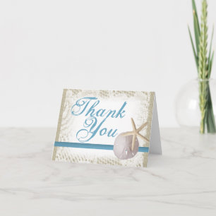 De Dollar en de Zeester van het zand danken u Bedankkaart