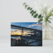 De Dom Luís I brug Briefkaart (Staand voorkant)