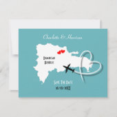 De Dominicaanse Republiek bewaart de datum Save The Date (Voorkant)