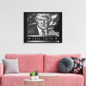 De Don Pencil Tekening Canvas Afdruk (Insitu (Woonkamer))