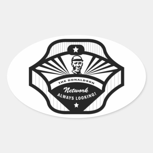 De Donaldson Network Ovale Sticker (Voorkant)