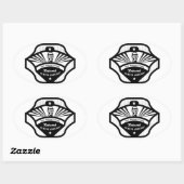 De Donaldson Network Ovale Sticker (Vel)
