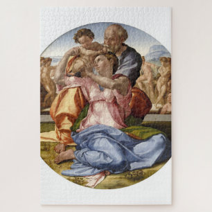 De Doni Tondo: de Heilige Familie van Michelangelo Legpuzzel