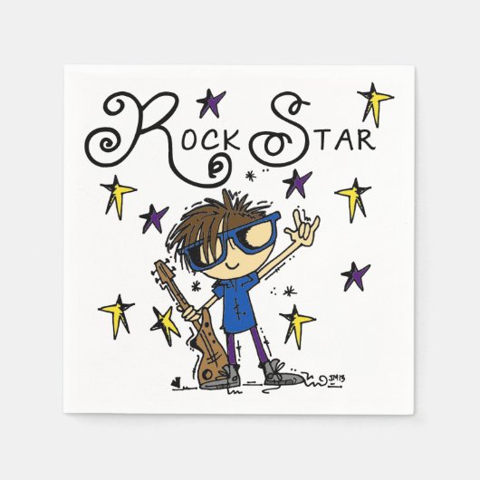 De donkerbruine Ster van de Rots Servet (Voorkant)