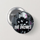 De donkere drones ronde button 5,7 cm (Voorkant /achterkant)
